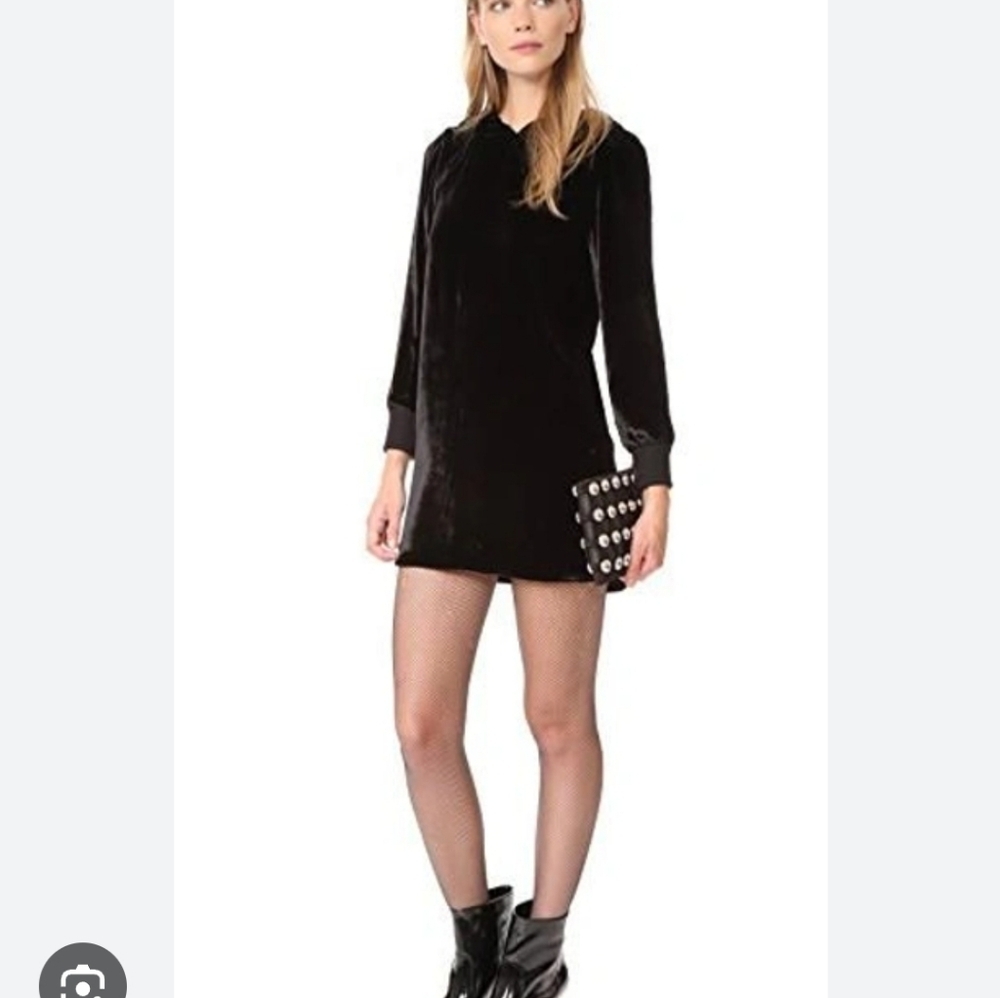 Alice + Olivia baron Velvet hooded dress